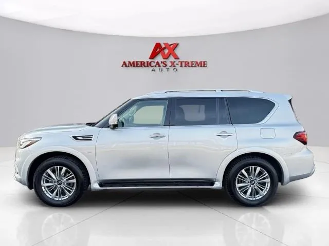 Photos of 2018 INFINITI QX80 for sale in Houston, TX at America's Xtreme Auto Sales & Auto Repair | Luxury Used Cars & Trucks Dealership
