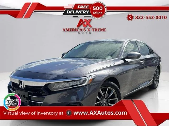 Gray 2022 Honda Accord Sedan EX-L for sale in Houston, TX