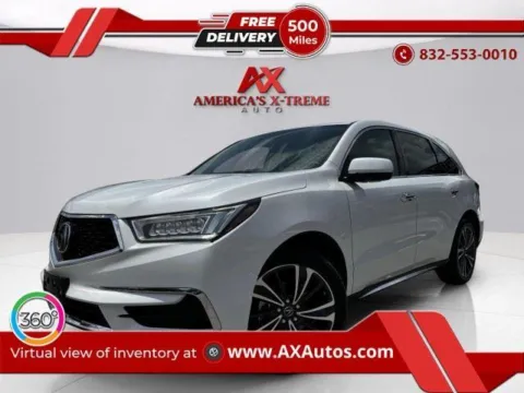 White 2020 Acura MDX SH-AWD w/Tech for sale in Houston, TX