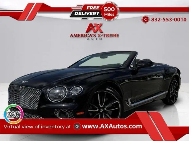 Black 2022 Bentley Continental GT V8 for sale in Houston, TX