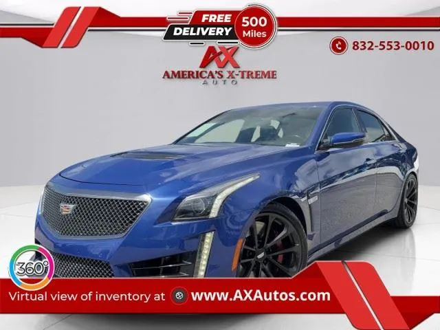 Blue 2019 Cadillac CTS-V Sedan CTS-V for sale in Houston, TX