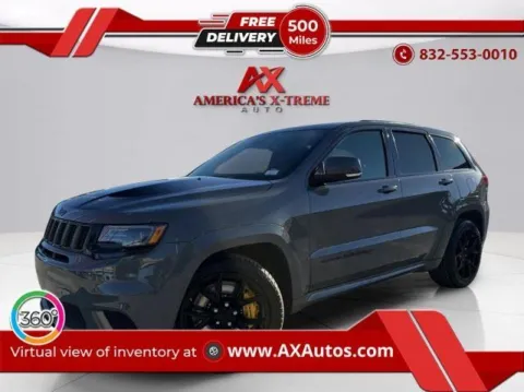 Gray 2021 Jeep Grand Cherokee Trackhawk for sale in Houston, TX