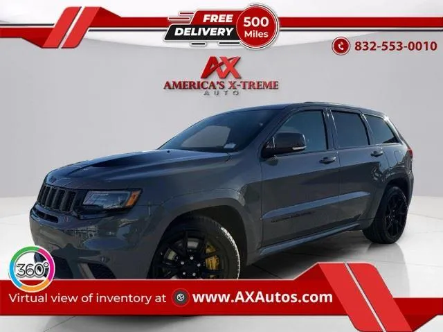 Gray 2021 Jeep Grand Cherokee Trackhawk for sale in Houston, TX
