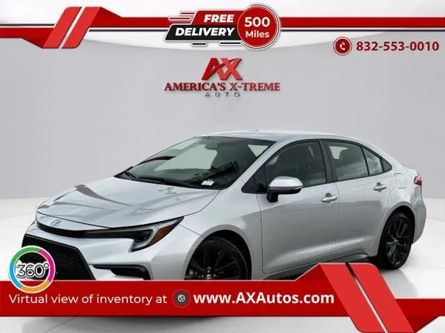Silver 2024 Toyota Corolla SE for sale in Houston, TX