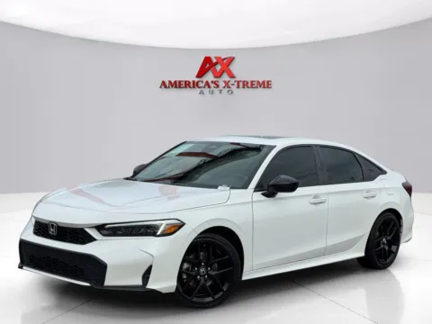 White 2025 Honda Civic Sedan Hybrid Sport for sale in Houston, TX