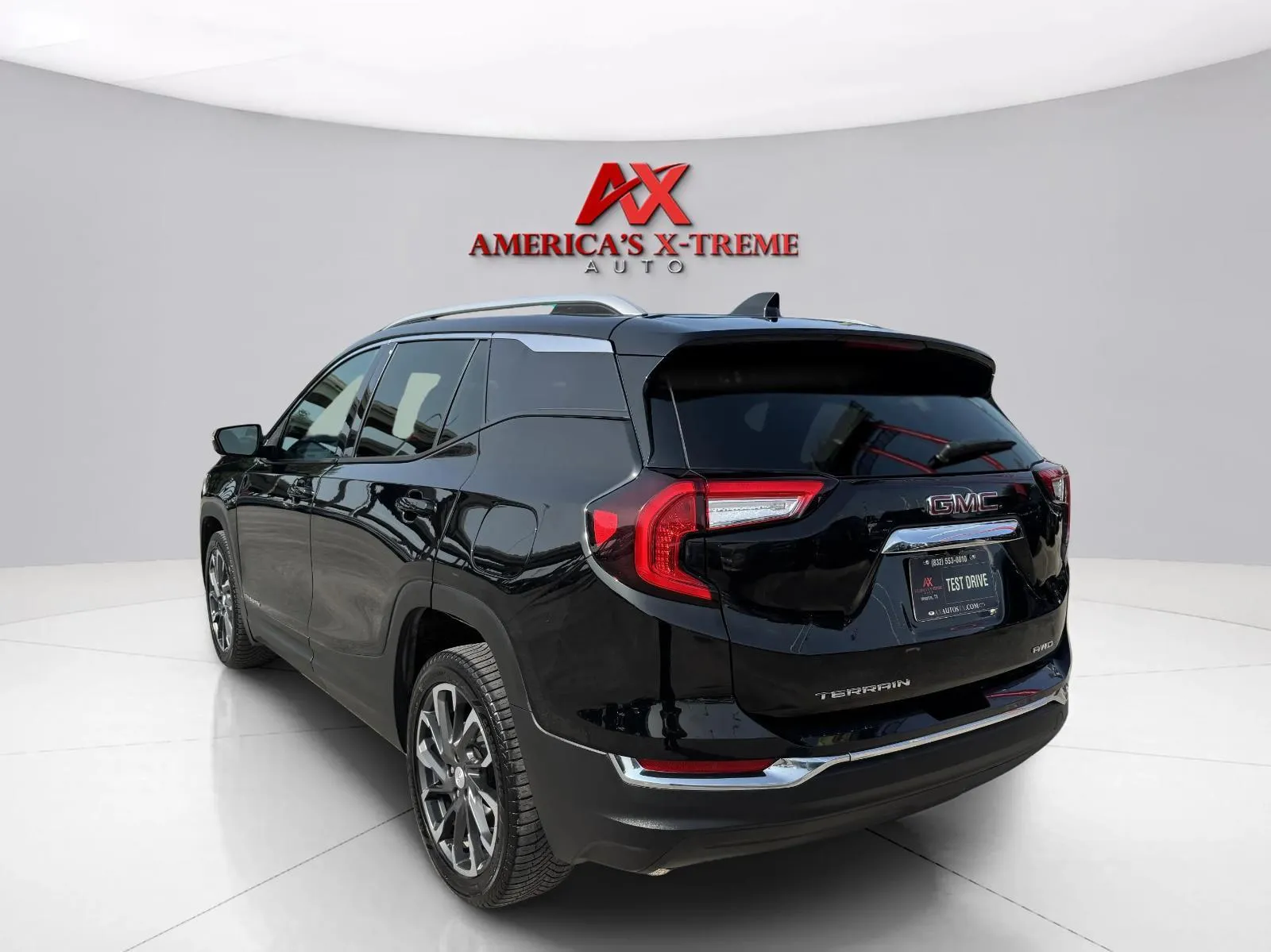Photos of 2022 GMC Terrain SLT for sale in Houston, TX at America's Xtreme Auto Sales & Auto Repair | Luxury Used Cars & Trucks Dealership