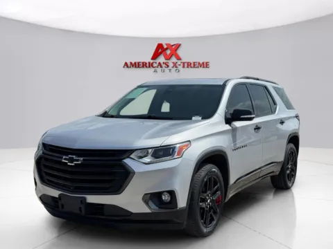 Silver 2021 Chevrolet Traverse Premier for sale in Houston, TX