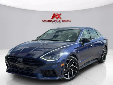 Blue 2022 Hyundai Sonata N Line for sale in Houston, TX