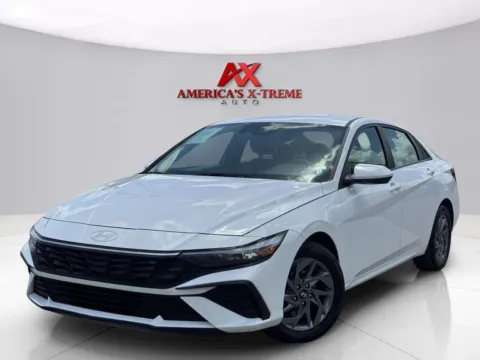 White 2024 Hyundai Elantra Hybrid Blue for sale in Houston, TX