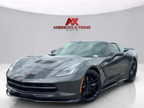 Gray 2017 Chevrolet Corvette Z51 1LT for sale in Houston, TX