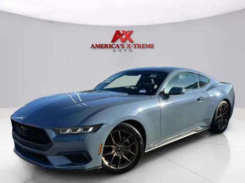 Blue 2024 Ford Mustang EcoBoost Premium for sale in Houston, TX