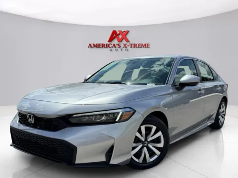 Silver 2025 Honda Civic Sedan LX for sale in Houston, TX