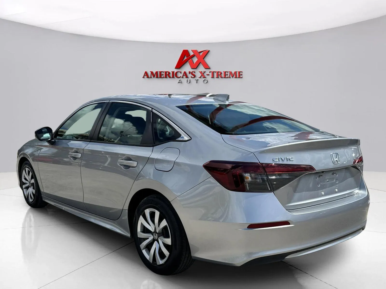 Another view of 2025 Honda Civic Sedan LX for sale in Houston, TX at America's Xtreme Auto Sales & Auto Repair | Luxury Used Cars & Trucks Dealership