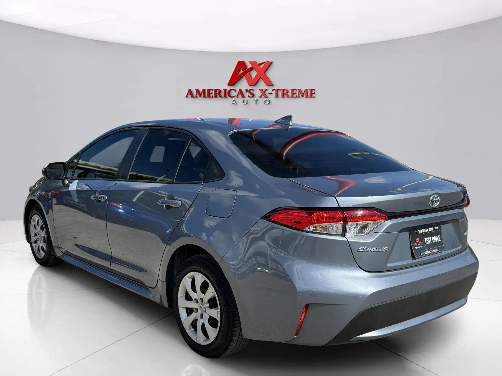 Another view of 2021 Toyota Corolla LE for sale in Houston, TX at America's Xtreme Auto Sales & Auto Repair | Luxury Used Cars & Trucks Dealership