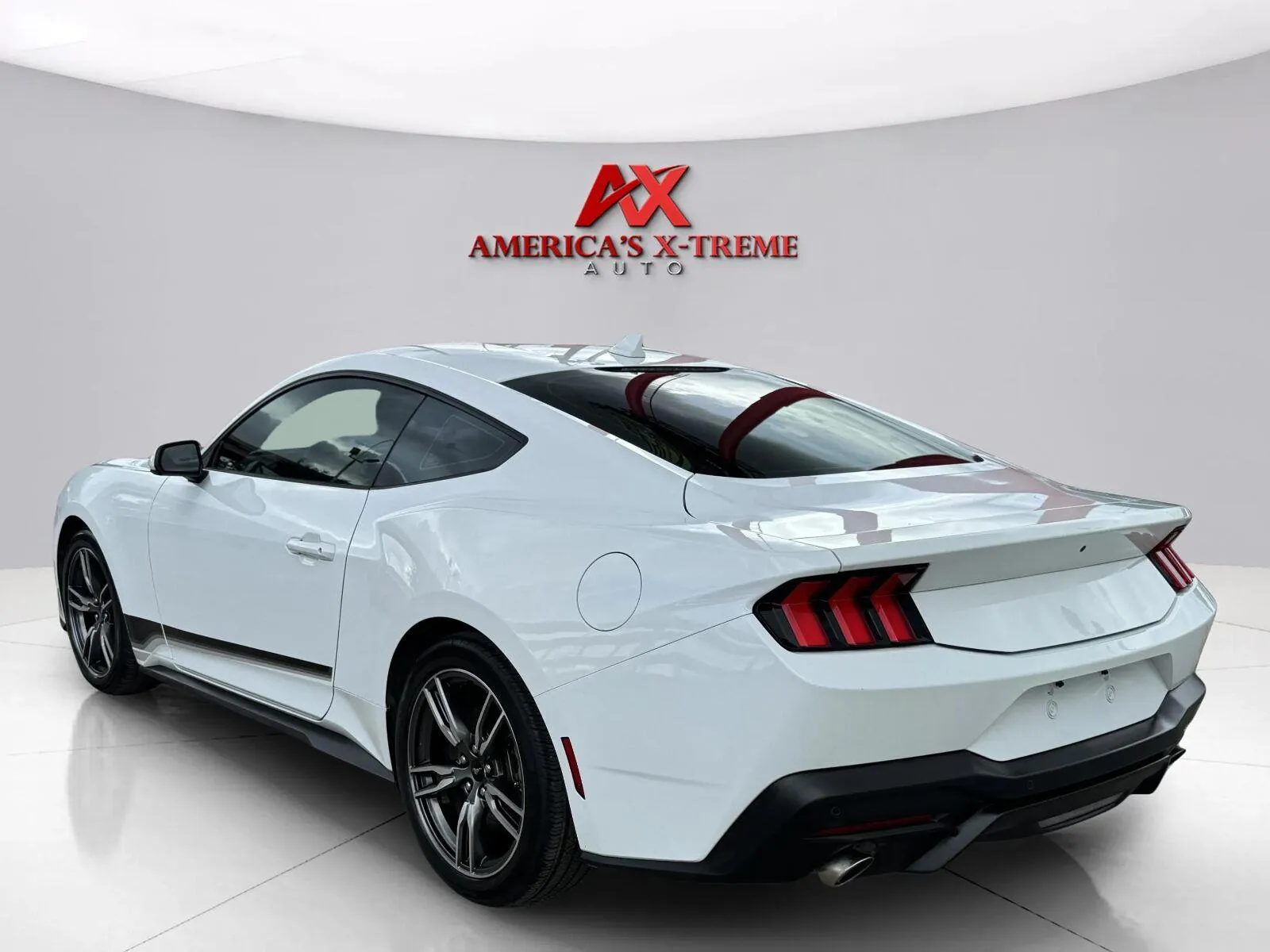 Another view of 2024 Ford Mustang EcoBoost for sale in Houston, TX at America's Xtreme Auto Sales & Auto Repair | Luxury Used Cars & Trucks Dealership