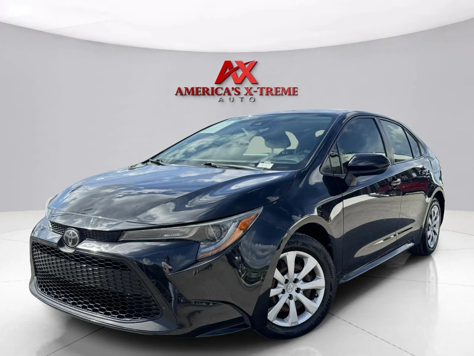 Black 2021 Toyota Corolla LE for sale in Houston, TX