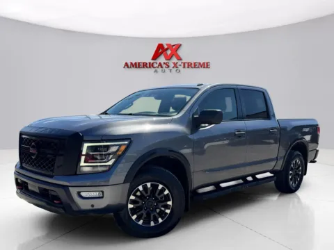 Gray 2021 Nissan Titan PRO-4X for sale in Houston, TX