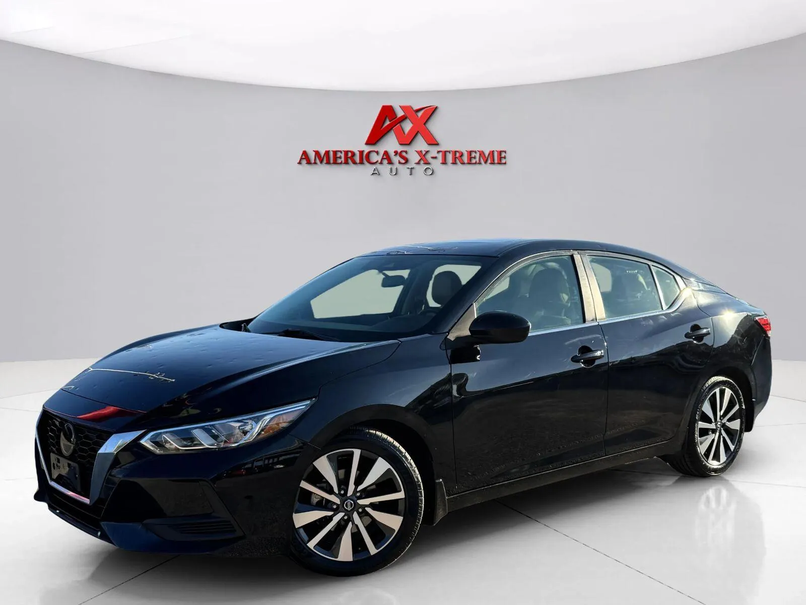Black 2021 Nissan Sentra SV for sale in Houston, TX