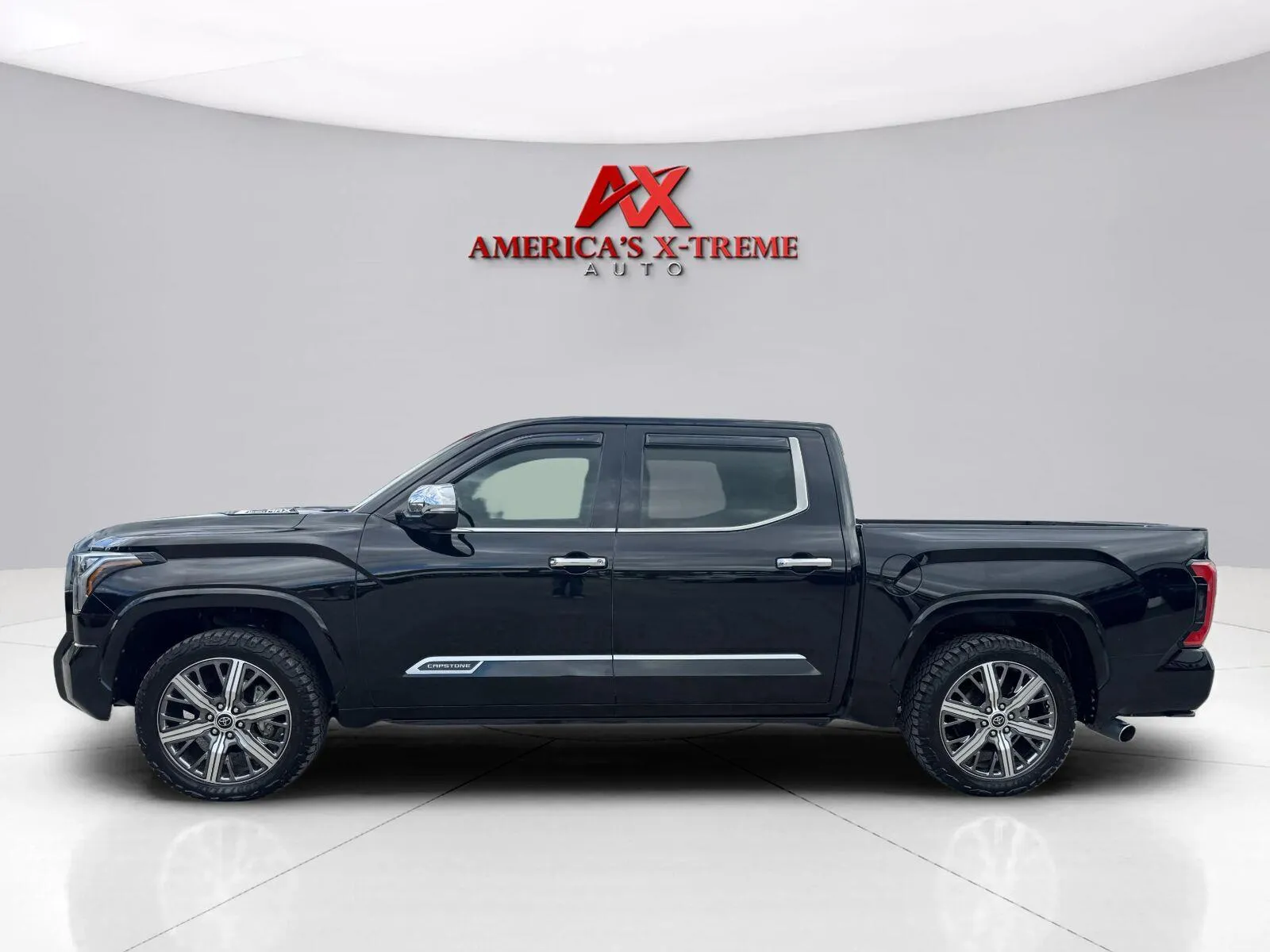 Photos of 2022 Toyota Tundra Capstone HV for sale in Houston, TX at America's Xtreme Auto Sales & Auto Repair | Luxury Used Cars & Trucks Dealership