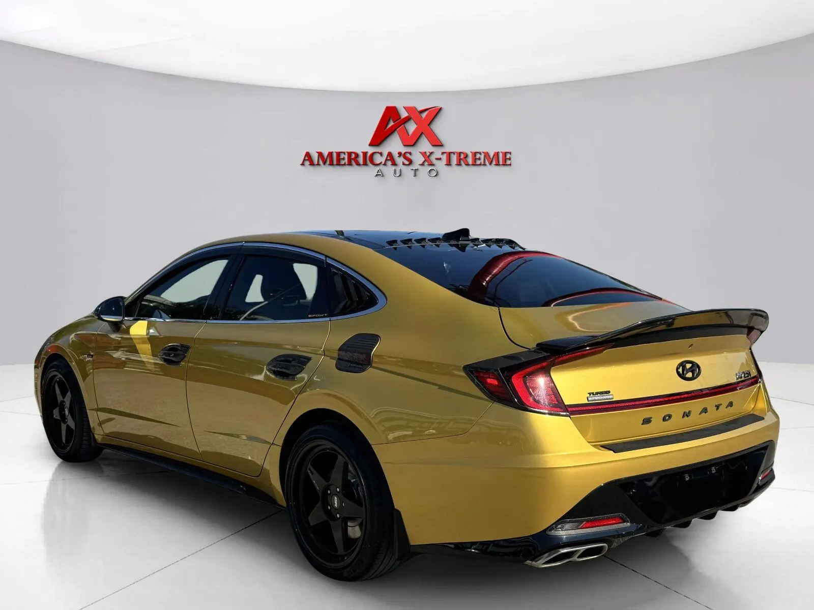 Another view of 2021 Hyundai Sonata N Line for sale in Houston, TX at America's Xtreme Auto Sales & Auto Repair | Luxury Used Cars & Trucks Dealership
