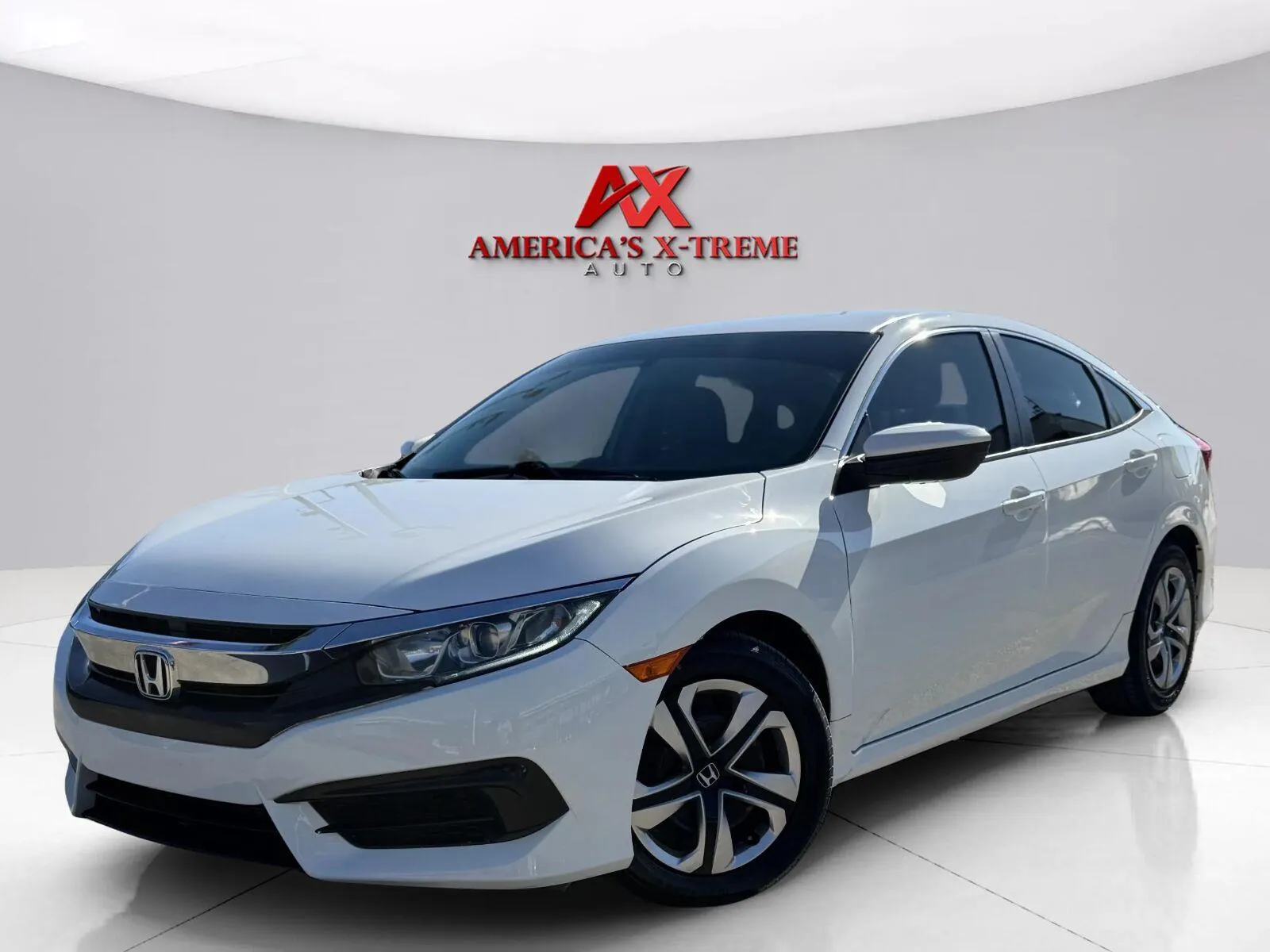 White 2018 Honda Civic Sedan LX for sale in Houston, TX