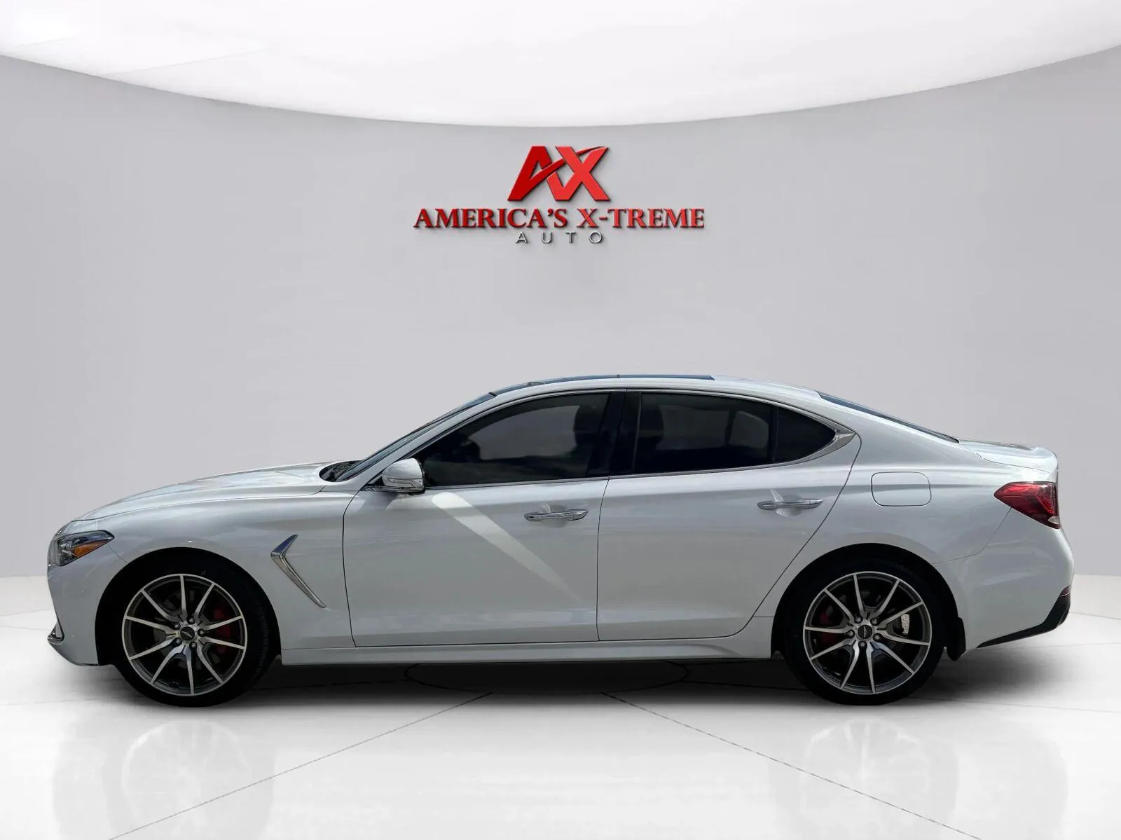 Photos of 2020 Genesis G70 3.3T for sale in Houston, TX at America's Xtreme Auto Sales & Auto Repair | Luxury Used Cars & Trucks Dealership