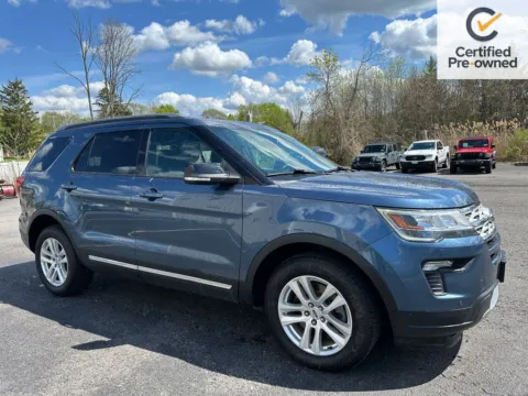 Blue 2018 Ford Explorer XLT for sale in Webster, NY