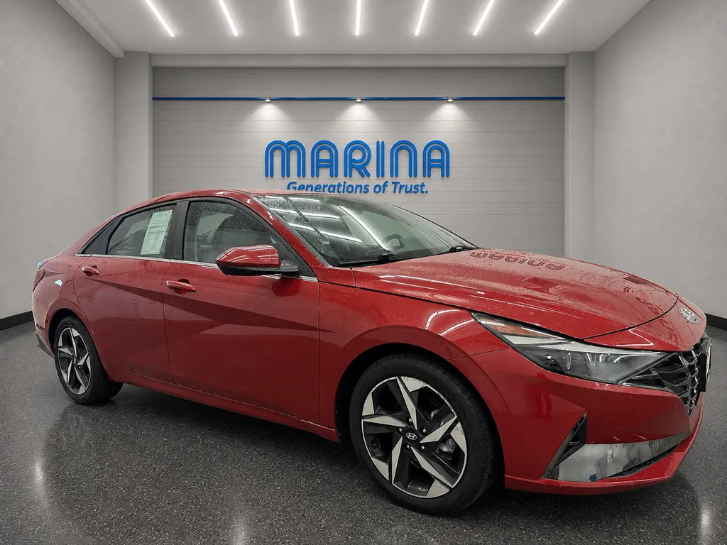 Red 2023 Hyundai Elantra Limited for sale in Webster, NY