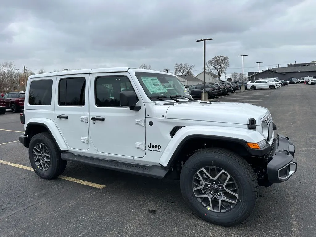 White 2026 Jeep Wrangler Sahara for sale in Webster, NY