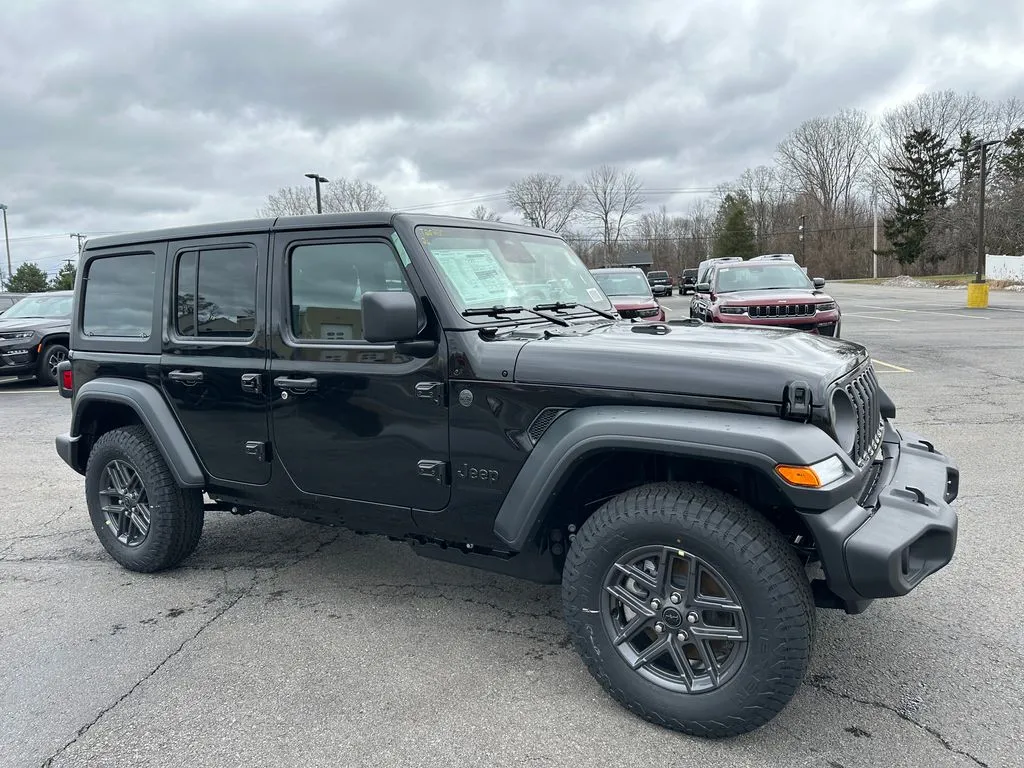 Black 2026 Jeep Wrangler Sport S for sale in Webster, NY