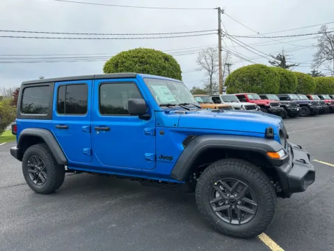 Blue 2026 Jeep Wrangler Sport S for sale in Webster, NY