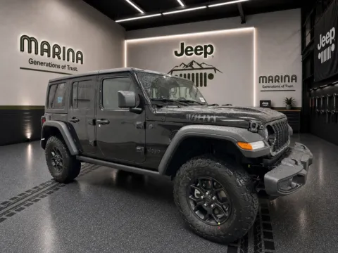 Black 2026 Jeep Wrangler Willys for sale in Webster, NY