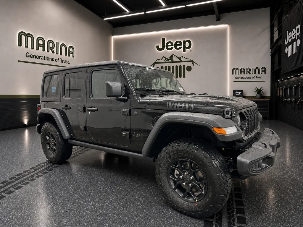 Black 2026 Jeep Wrangler Willys for sale in Webster, NY