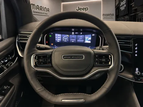 Photos of 2026 Jeep Grand Wagoneer Summit Obsidian for sale in Webster, NY at Marina Chrysler Dodge Jeep Ram