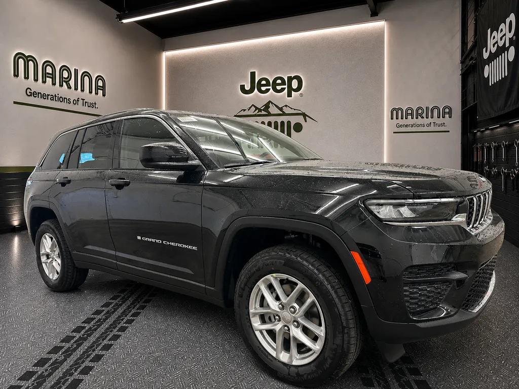 Black 2026 Jeep Grand Cherokee Laredo X for sale in Webster, NY
