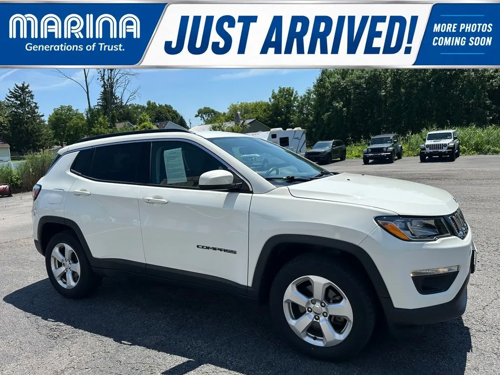 White 2019 Jeep Compass Latitude for sale in Webster, NY