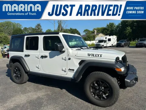 White 2021 Jeep Wrangler Unlimited Willys for sale in Webster, NY
