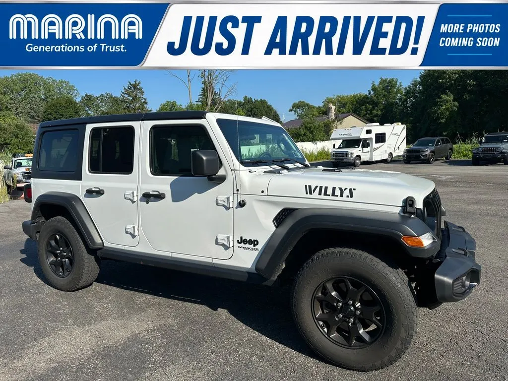 White 2021 Jeep Wrangler Unlimited Willys for sale in Webster, NY