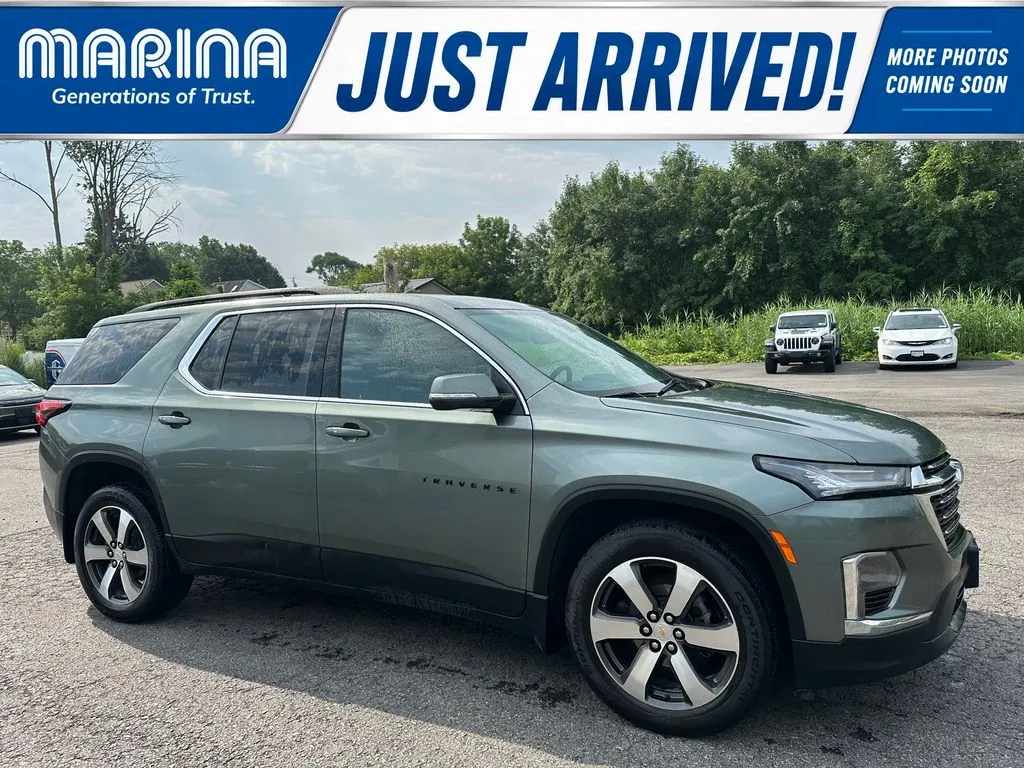 Silver 2023 Chevrolet Traverse LT Leather for sale in Webster, NY