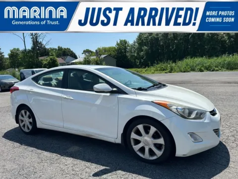 White 2013 Hyundai Elantra Limited for sale in Webster, NY