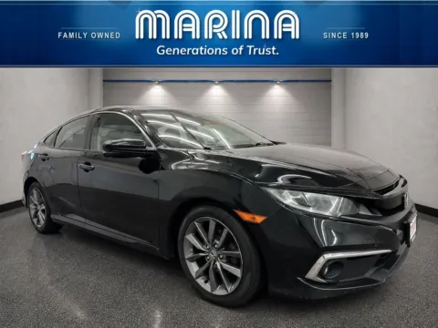 Black 2019 Honda Civic EX for sale in Webster, NY
