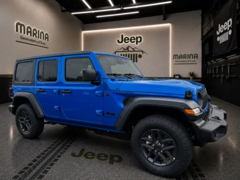Blue 2026 Jeep Wrangler Sport S for sale in Webster, NY