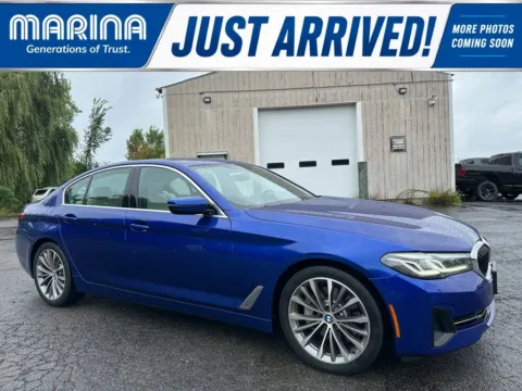 Blue 2021 BMW 5 Series 530i xDrive for sale in Webster, NY