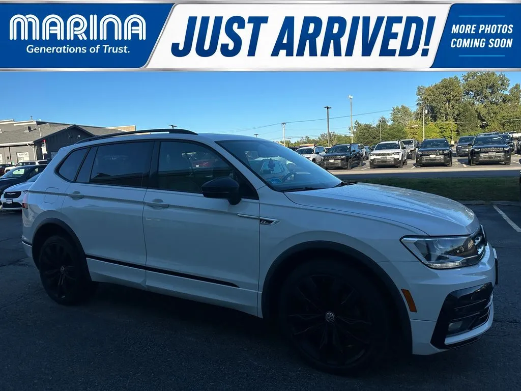 White 2020 Volkswagen Tiguan 2.0T SE R-Line Black for sale in Webster, NY