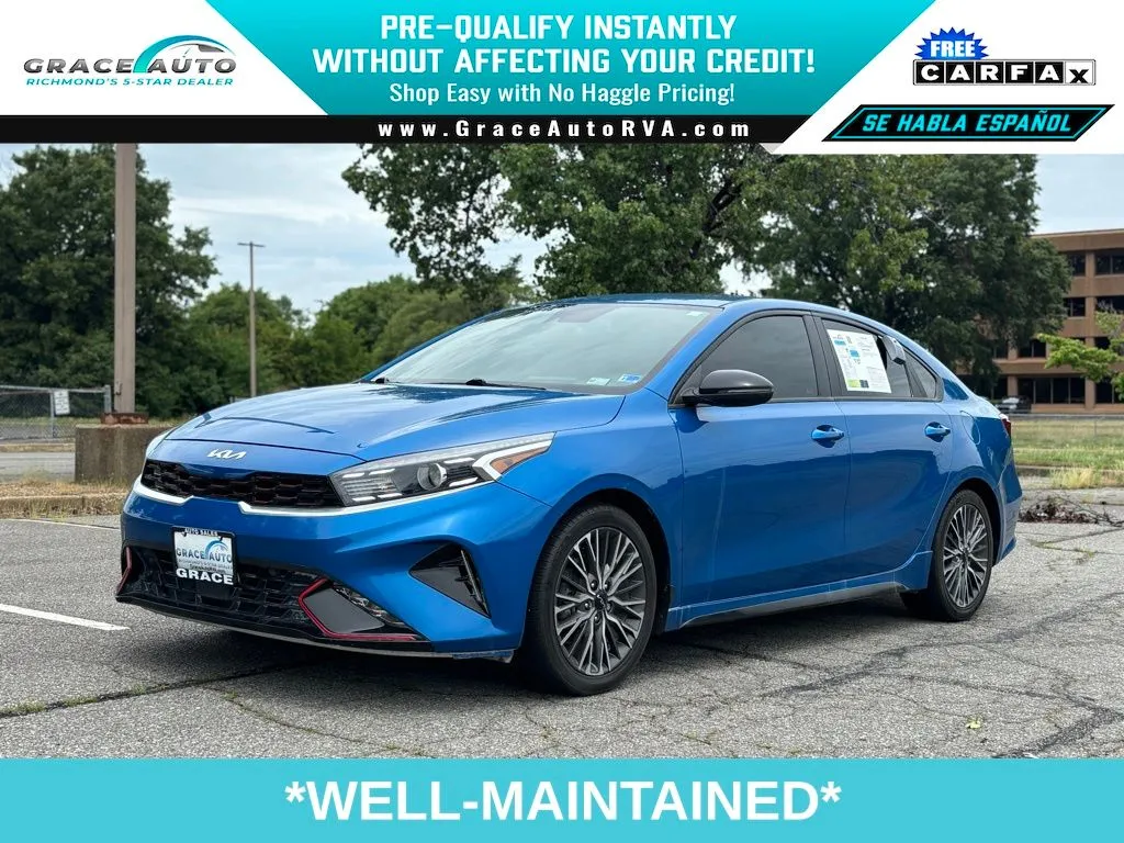 Blue 2022 Kia Forte GT-Line for sale in Richmond, VA