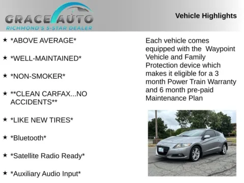 Photos of 2011 Honda CR-Z EX for sale in Richmond, VA at Grace Auto Sales