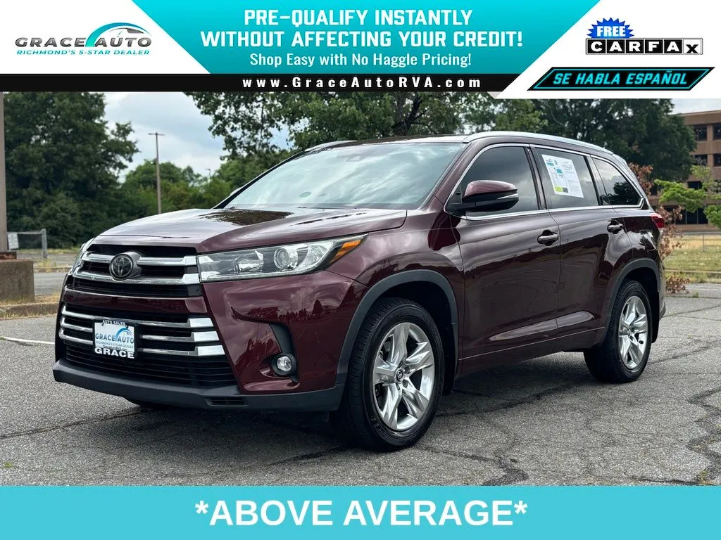 Red 2019 Toyota Highlander Limited for sale in Richmond, VA