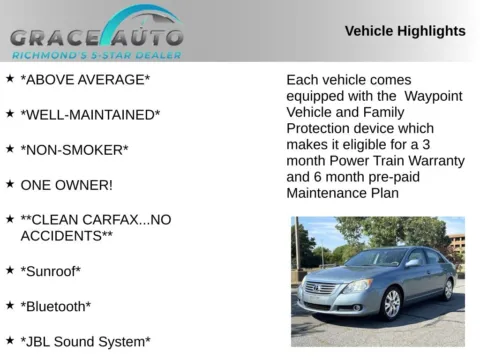Photos of 2008 Toyota Avalon XL for sale in Richmond, VA at Grace Auto Sales