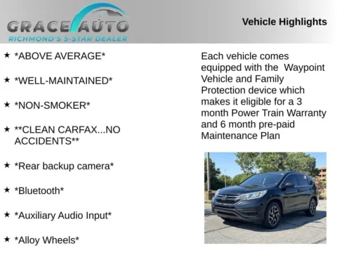 Photos of 2016 Honda CR-V SE for sale in Richmond, VA at Grace Auto Sales