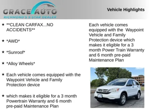 Photos of 2010 Honda CR-V EX for sale in Richmond, VA at Grace Auto Sales